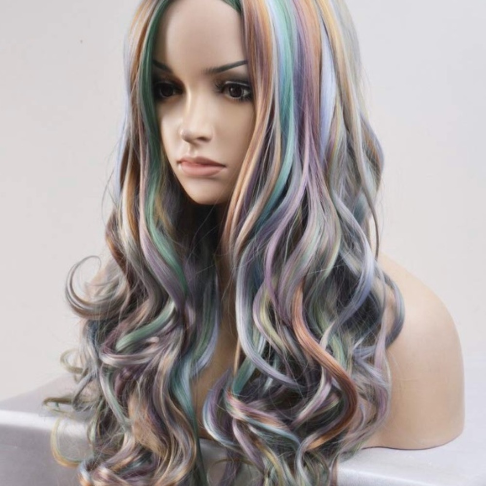 ✨Kris Multi color Cosplay full cap wig *NEW* - Picture 4 of 6
